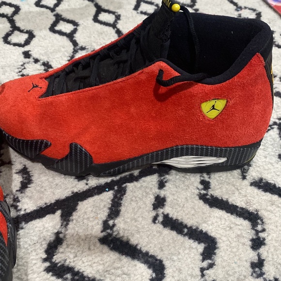 Red Jordan 14s size 10 - Picture 2 of 3